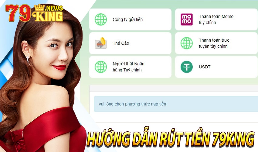 Hướng dẫn rút tiền 79king
